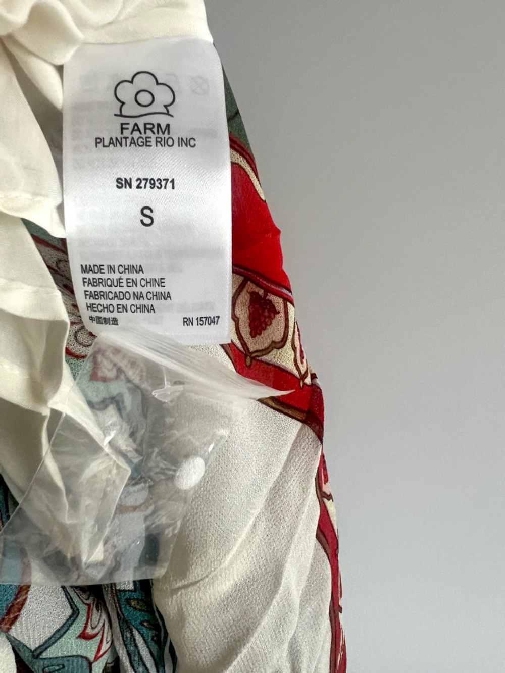 FARM Rio x Anthropologie Tie Scarf Printed Maxi Dress Size Small NWT - Picture 8 of 12